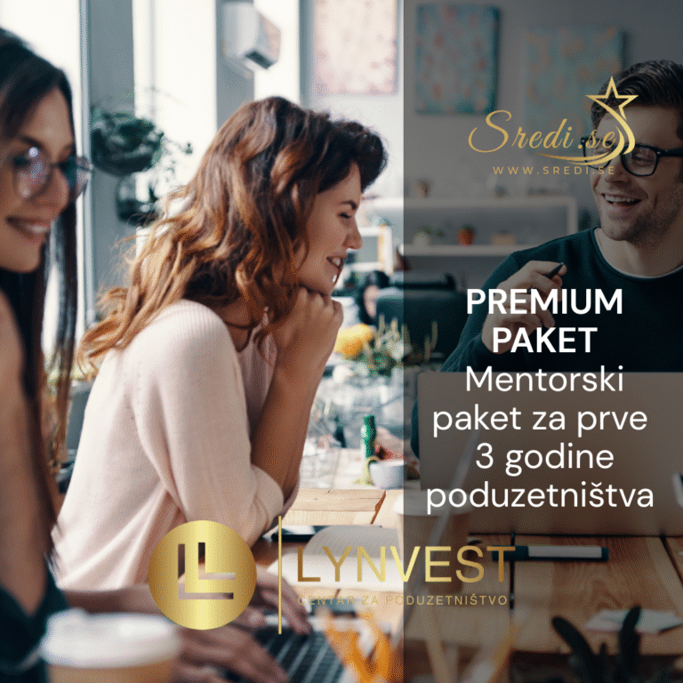 Premium paket – Mentorski paket za prve 3 godine poduzetništva